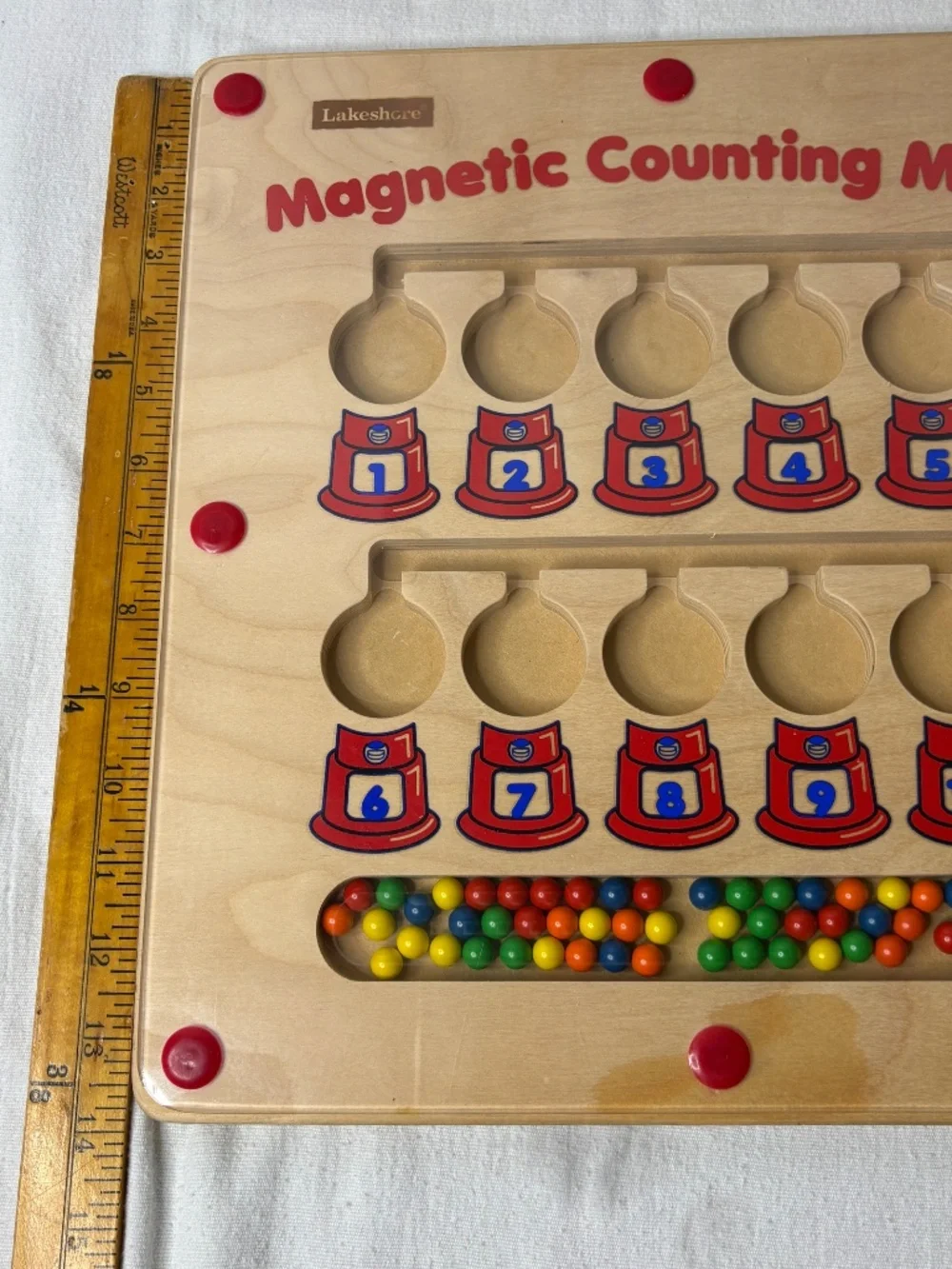 Lakeshore Learning Magnetic Counting Maze Gumball Wood 14 in x 13 in School/STEM